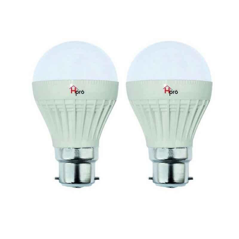 Homepro 7W B22 White LED Bulbs (Pack of 2)