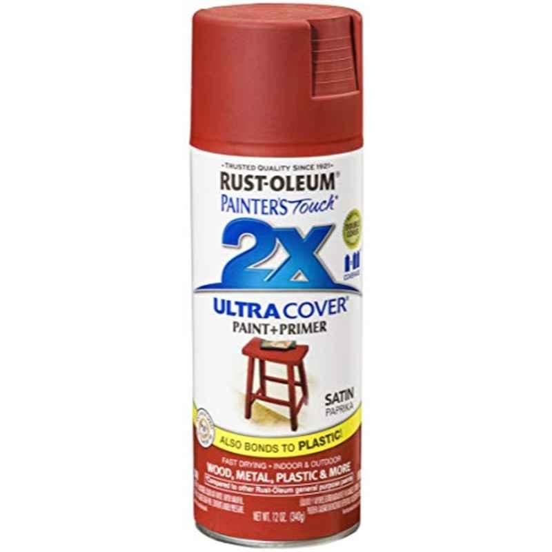 Rust-Oleum Painters Touch 12oz Satin Paprika 249068 2X Ultra Cover Paint Spray