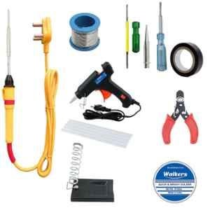 Walkers WKCB77M1 11 Pcs 25W Soldering Iron Kit, Glue Gun & Screwdriver Combo, WKCB077