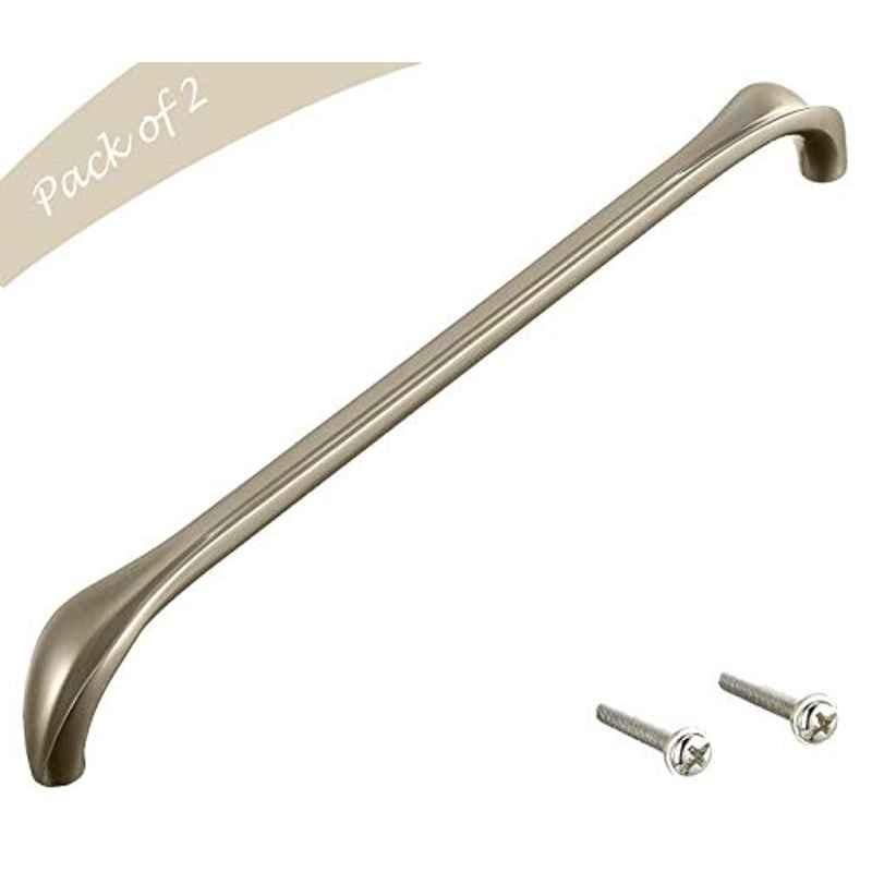 Aquieen 288mm Malleable Satin Wardrobe Cabinet Pull Handle, KL-705-288 (Pack of 2)