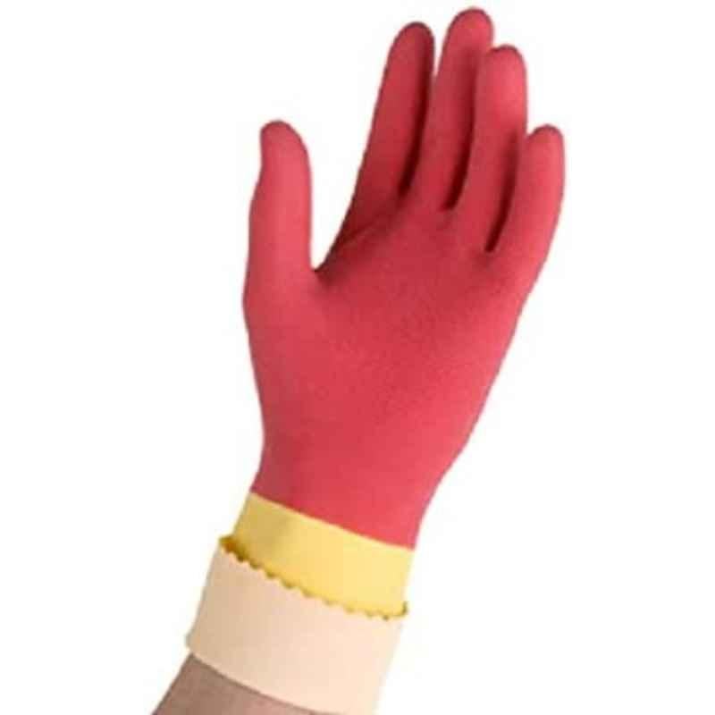 Vileda Rubber Red Robust Hand Gloves, Size: Large