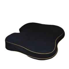 Betterhood Memory Foam Black Coccyx Seat Cushion for Car, Size: Universal (Pack of 2)