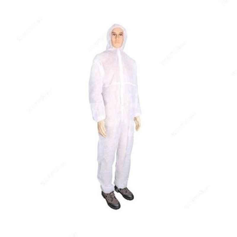 Vaultex BOE 40 GSM Polypropylene White Disposable Coverall, Size: 3XL (Pack of 100)