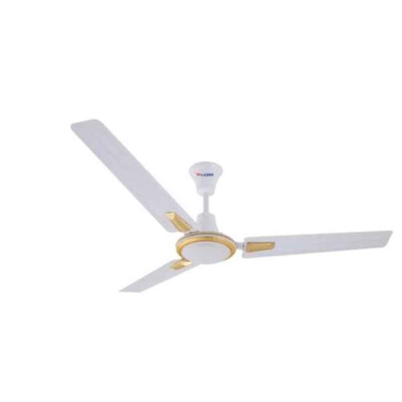 Lazer Sunny Dlx 80W White Decorative Ceiling Fan, Sweep: 1200 mm
