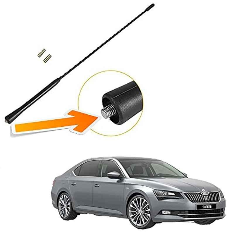 Auto Pearl Black Mount Rubber Mast Flexible Car Roof Antenna with Anti-Theft Design For Skoda SUPERB ANT064SKD