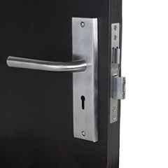 Handle Waala MG1106 8 inch Stainless Steel Silver Ky Plate Mortise Door Lock Set
