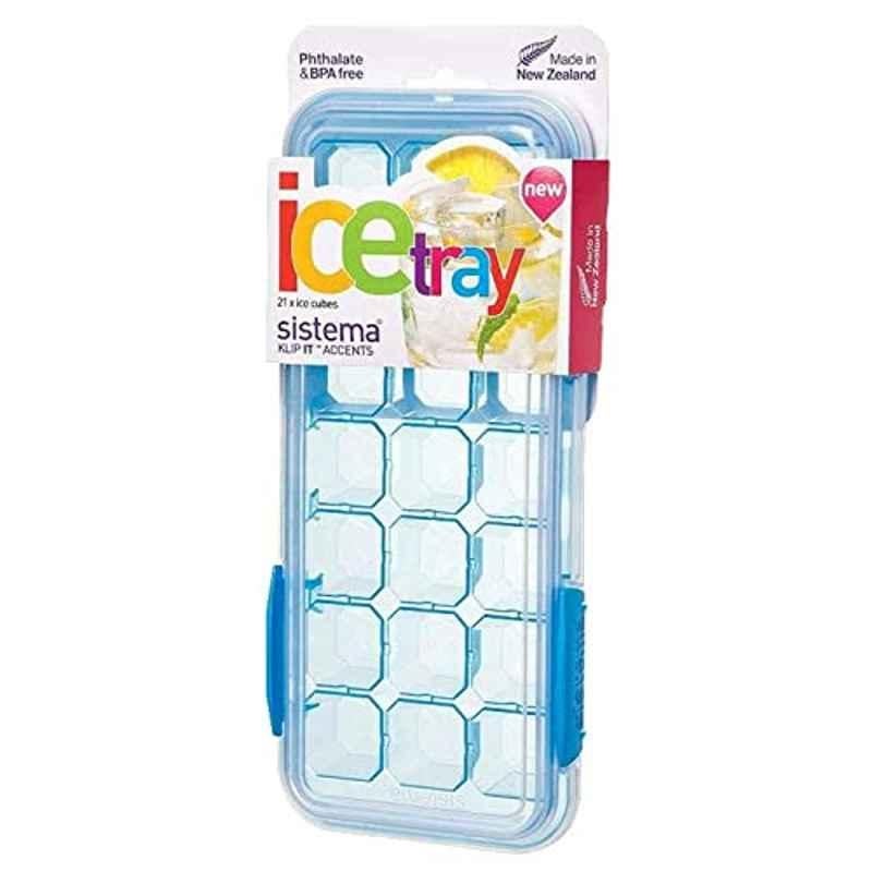 Sistema 275x120x42mm Blue Large Ice Tray Accents Klip