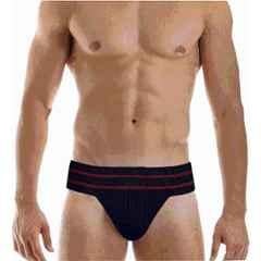 Matrica Café Noir Athletic Cotton Black Gym Back Covered Supporter with Cup Pocket for Men's, Size: XL