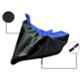 Riderscart Polyester Black & Blue Waterproof Two Wheeler Body Cover with Storage Bag for KTM RC125 BS6