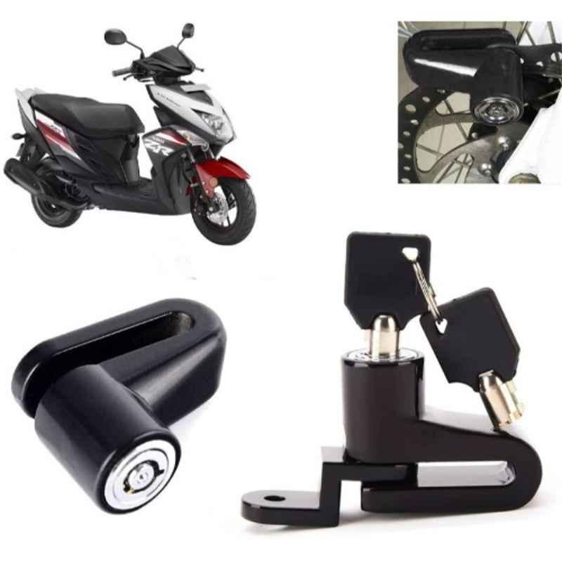 Auto Pearl Steel Black Disc Brake Lock, Lock_756