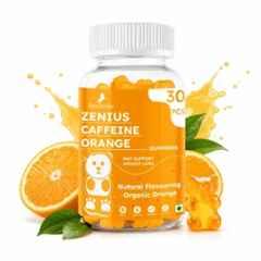 Zenius India 30 Pcs Orange Flavour Gummies with Caffeine for Support Weight Loss & Boosts Metabolism