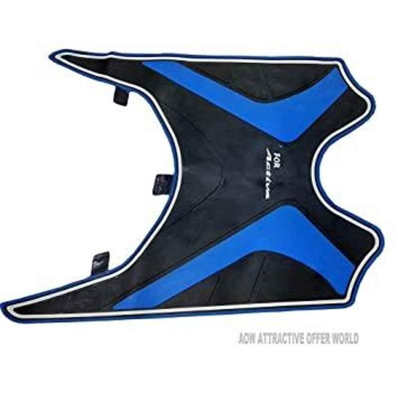 Meenu Arts Tow Wheeler Foot Mat (Blue) Type-19 for Honda Activa 5G
