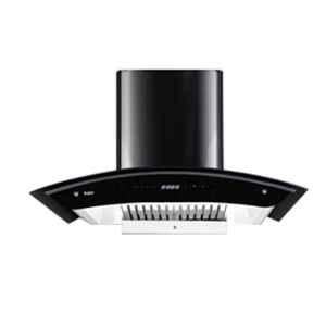 Kaff Siena DHC 75 75cm 1250Nm /h Dry Heat Auto Clean Technology Gesture Control Black Chimney