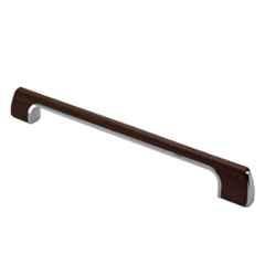 RAB 224mm Zinc Chrome & Wenge Finish Drawer Pull Handle, SP-051 (Pack of 2)