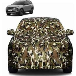 Allextreme Polyester Multicolour Camouflage Car Body Cover with Mirror Pocket for Safari New All Model & Years 2021-2025, PVCD-Safari New
