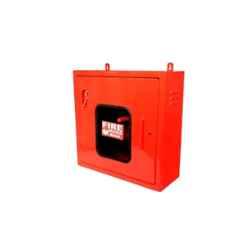 Freeze Fire Mild Steel Red Single Door Hose Box
