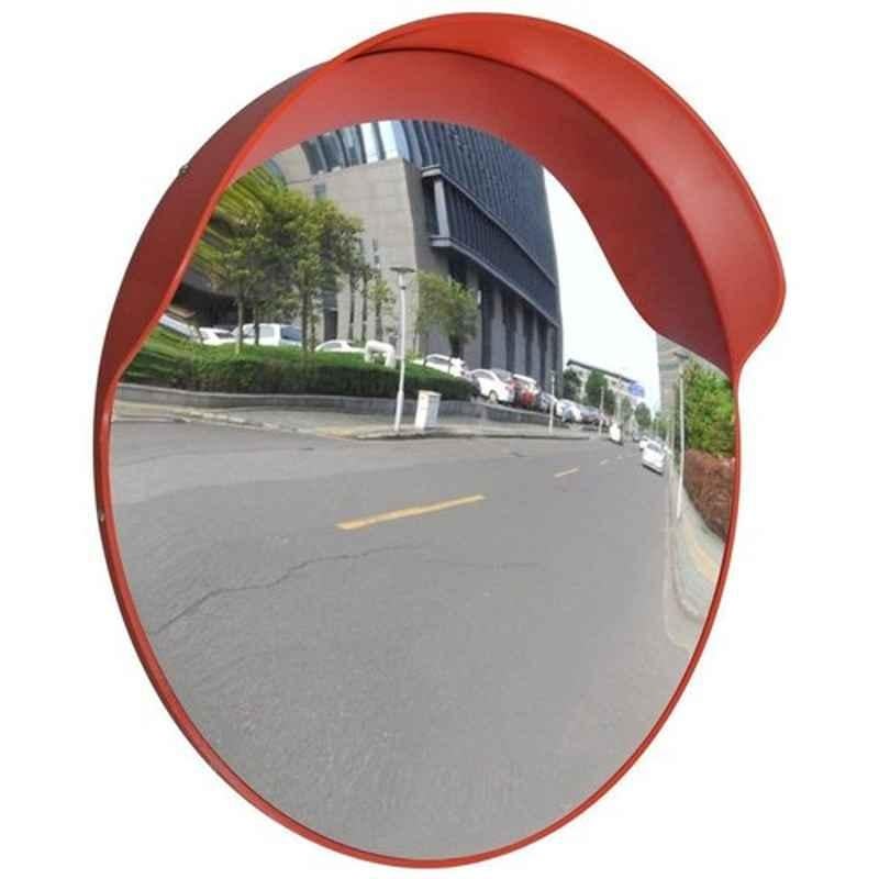 EHS Red Glass Round Road Safety Convex Mirror