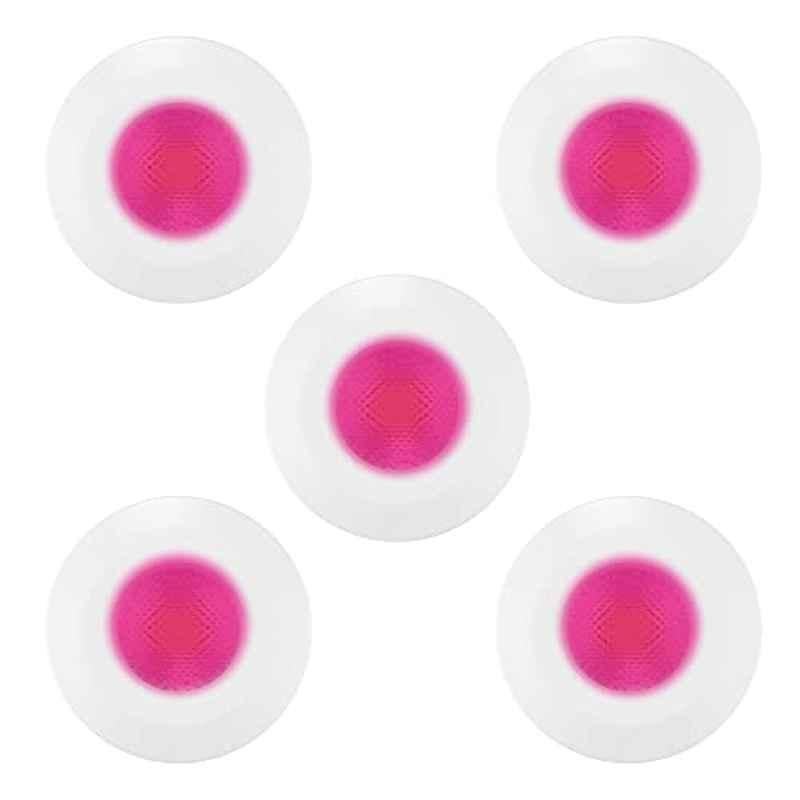 Fybros F-Ring 2W Polycarbonate Pink Round LED Ceiling Light, FLS5748E (Pack of 5)