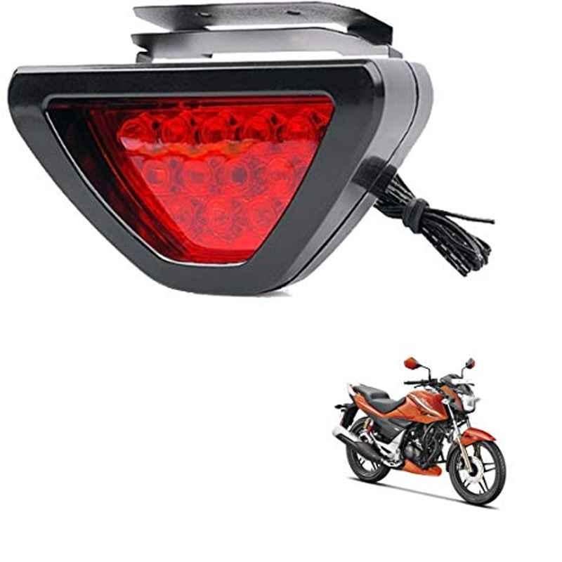 Kozdiko 12 LED Triangle Shape Bike Brake Light with Flash Mode for Hero Xtreme, koz_94823