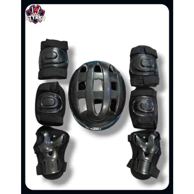 RB International Black Latest Design New Multipurpose Cycling Skating Kit-184 Skating Kit