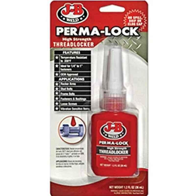 J-B Weld Perma-Lock 36ml High Strength Threadlocker, 27136