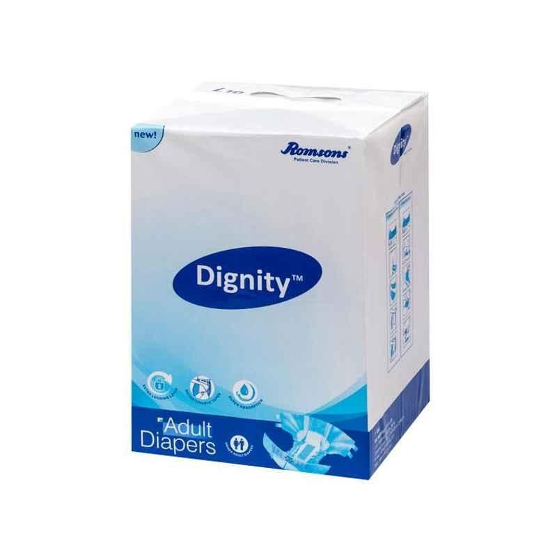 Romsons Dignity Medium Adult Diaper, GS-8405-10 (Pack of 10)