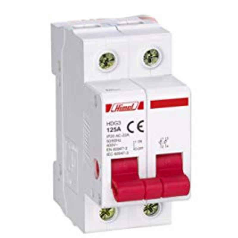 Himel 125A 2P DIN Isolator Switch, HDB6IS2125