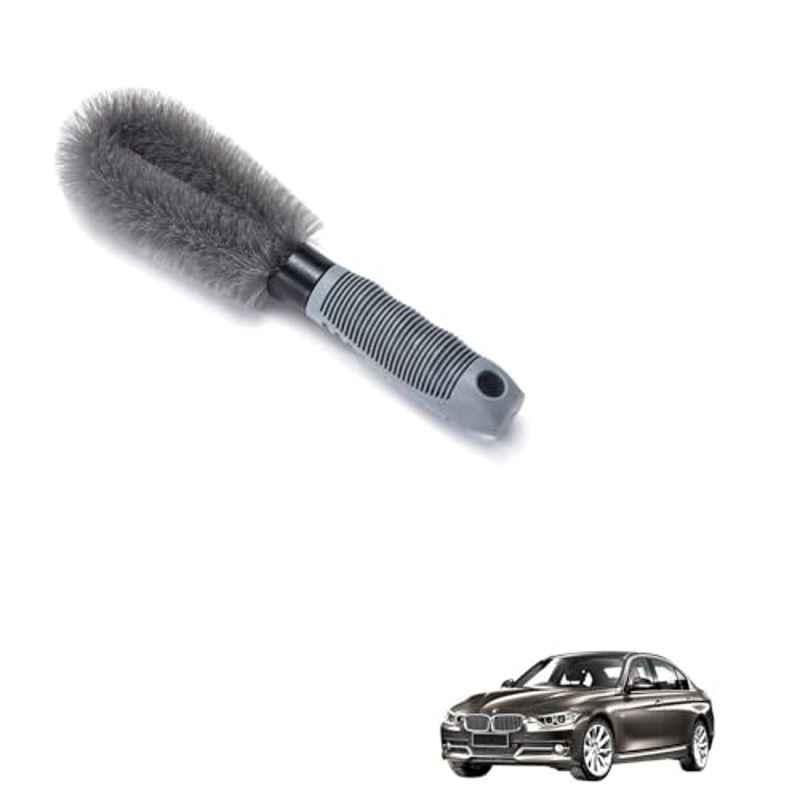 Kozdiko Plastic Grey Oval Car Alloy Wheel Rim Cleaning Brush for BMW 3 Series