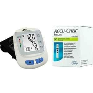 Dr Morepen Dr. Morepen BP-09 Blood Pressure Monitor & Accu-Chek Instant 50 Test Strips