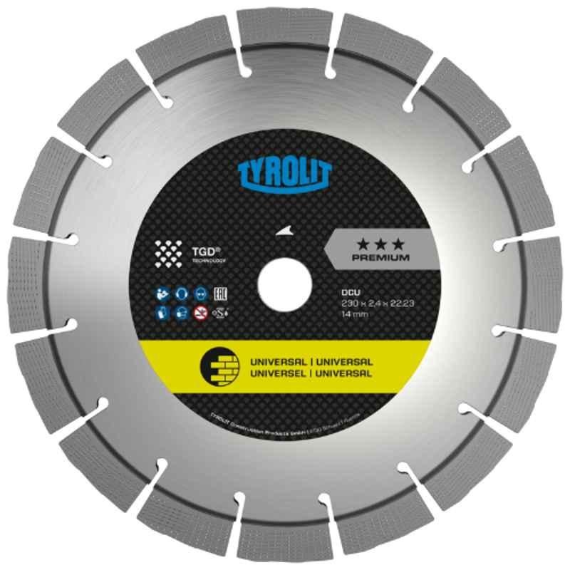 Tyrolit 150x2.6x22.23mm C73 DCU Dry Cutting Saw Blade, 34499936