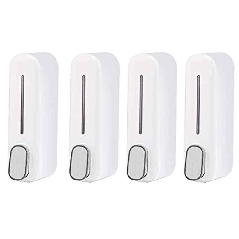 Zesta 400ml ABS Royal White Multi Purpose Liquid Soap Dispenser (Pack of 4)