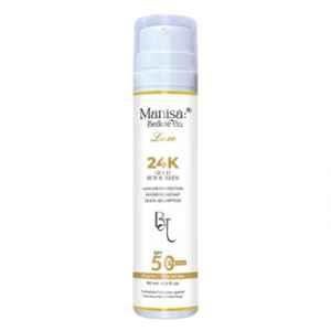 Manisa Beaute Luxe 50ml SPF 50+ PA+++ 24K Gold Sunscreen with Vitamin C & Ceramides