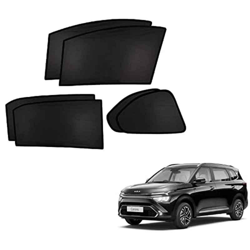 Kozdiko 4 Pcs Custom Fit Non Magnetic Curtains Mesh Car Sun Shade Set for Kia Carens