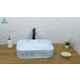 Bassino Art 45.5x38.5x17cm Ceramic Blue Wash Basin, BTT-1325