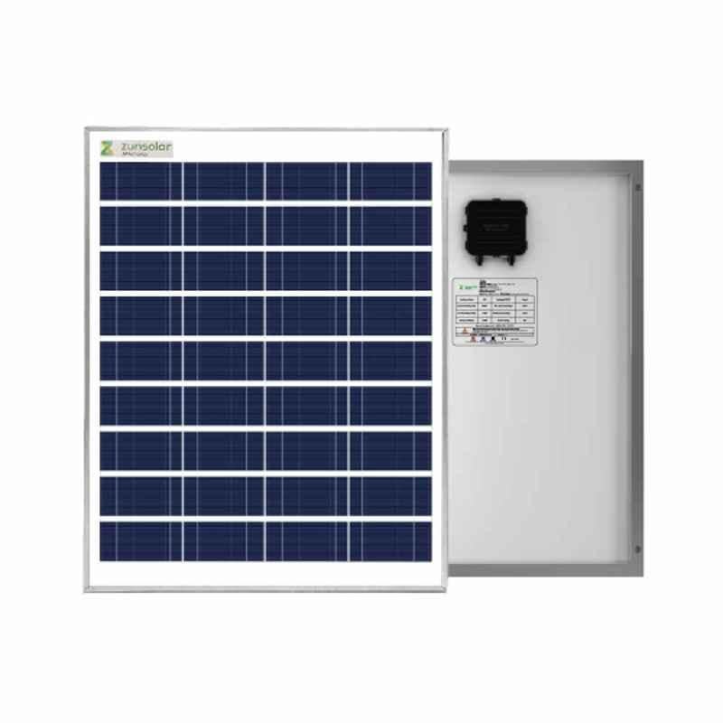 ZunSolar 10W 12V Polycrystalline Solar Panel
