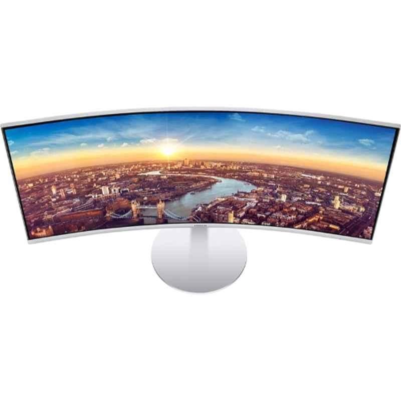 Samsung 890 34 inch Dark Silver Curved Business Monitor with Perfect Multi Tasking & Viewing Comfort, LC34H890WJMXUE