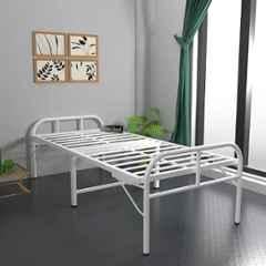 Honey Touch Avon 3x6ft Metal White Folding Single Bed without Mattress