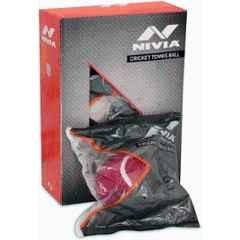 Nivia HEAVY TENNIS BALL RED Cricket Tennis Ball (Standard) (Pack of 12) Red)