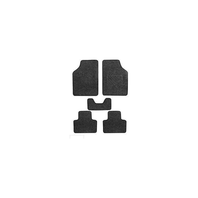 Oscar 6 Pieces Black Carpet Car Mats Set for Mahindra TUV 300
