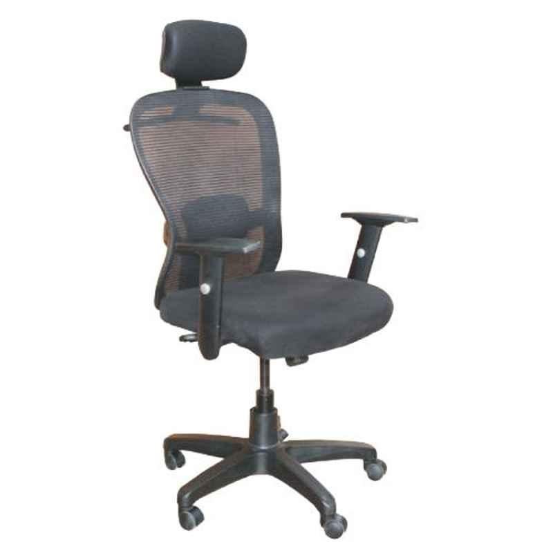 Arko Black Polypropylene High Back Adjustable Central Tilt Ergonomic Chair, Galaxy Elite