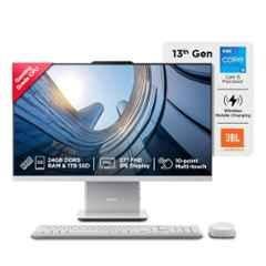 Lenovo IdeaCentre AIO 27IRH9 Cloud Grey Desktop with 13th Gen/Intel Core i5-13420H/24GB/1TB SSD/Win 11/Microsoft 365 & Office 24/Wireless EOS Keyboard & Mouse/27 inch FHD Display, F0HM00W3IN