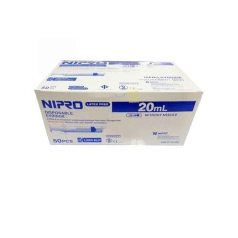 Nipro 10 Pcs 20ml Syringe with Needle Box