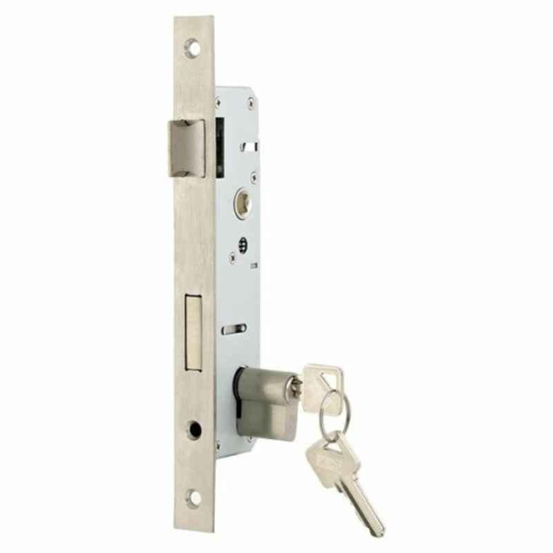 ACS 2 inch Silver Stainless Steel Door Lock Body, 308560CYL-LXL
