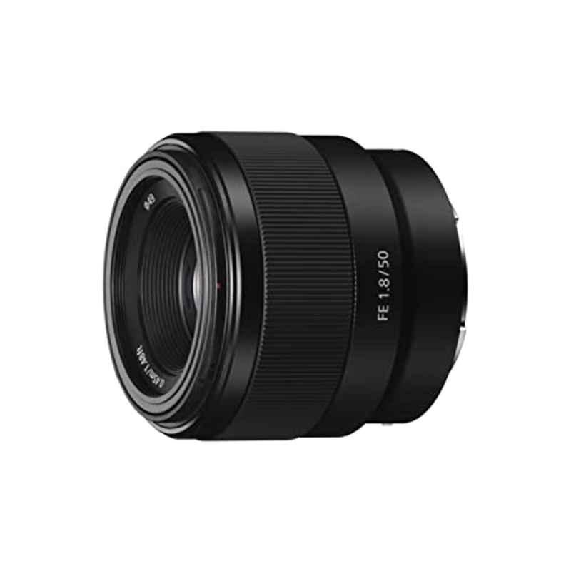 Sony SEL50F18F 50mm F1.8 Full Frame E Mount Standard Prime Camera Lens for Soft Bokeh, SEL50F18F/CSYX