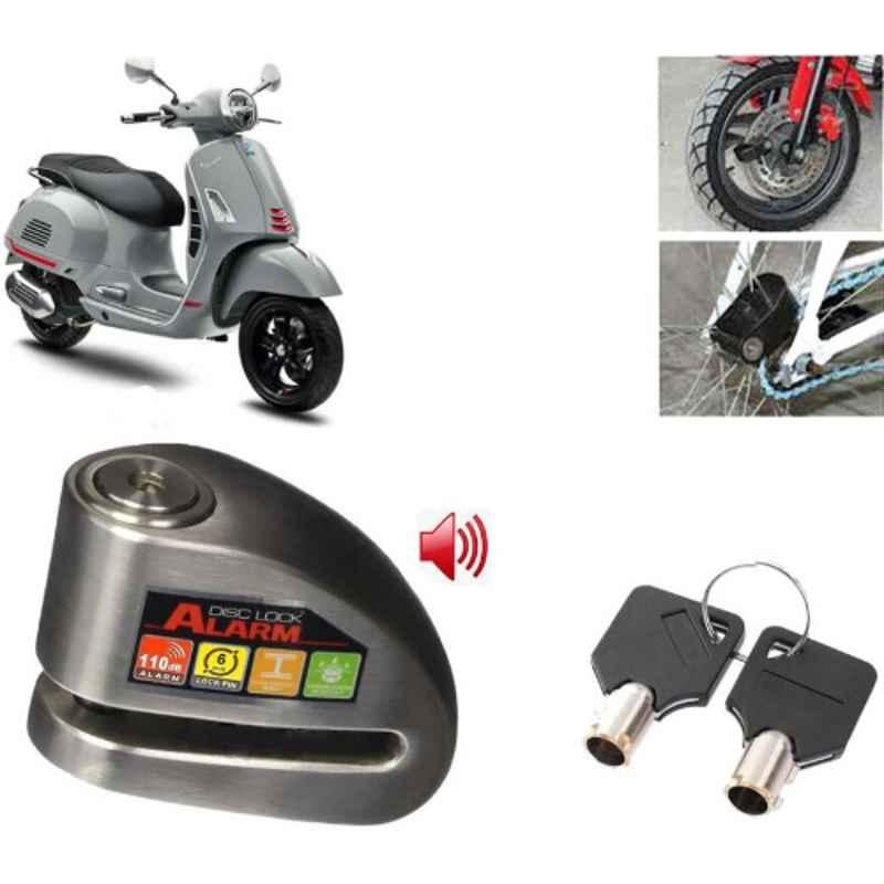 Auto Pearl Steel Black Anti-Theft Alarm Disc Brake Lock for GTS Super 300, Lock_730