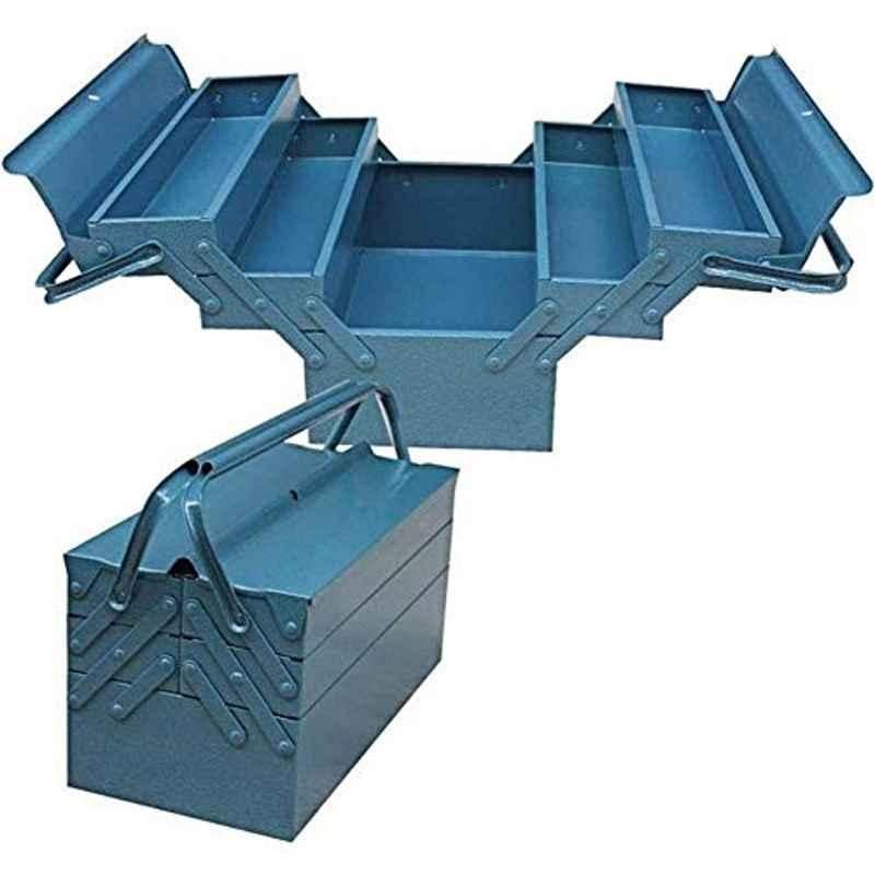 Fht Metal Tool Box 21 inch Blue Color 5Tray