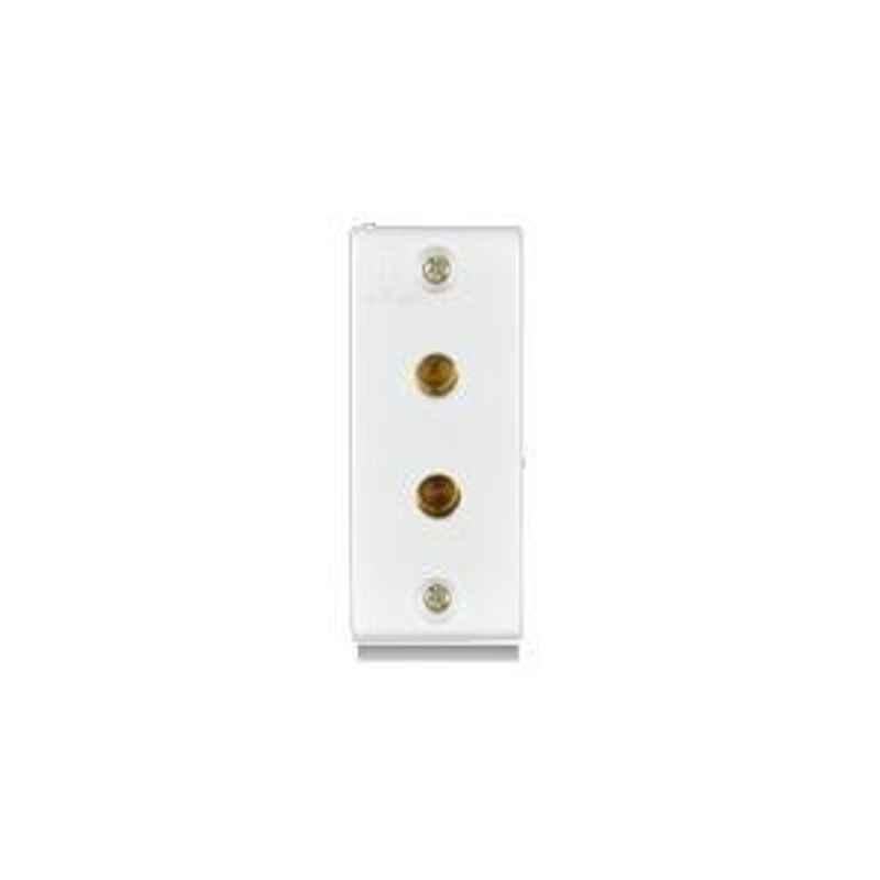 Anchor Penta White 2 Pin Without Shutter Socket 14313 6A