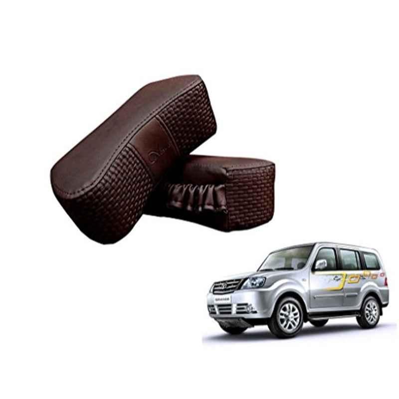 Kozdiko 2 Pcs Memory Foam Cola Neck Rest Cushion Pillow Set for Tata Sumo Grand