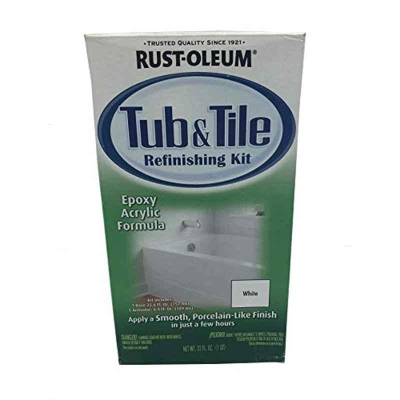 Rust-Oleum Specialty 946ml Coastal Fog 384166ï¿½ Glossy Specialty Tub & Tile Refinishing Kit