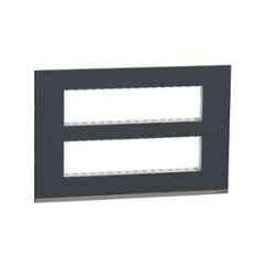 Schneider Electric Unica Pure Plastic Surround Grid Plate, UNSCP18M_GY (Pack of 5)